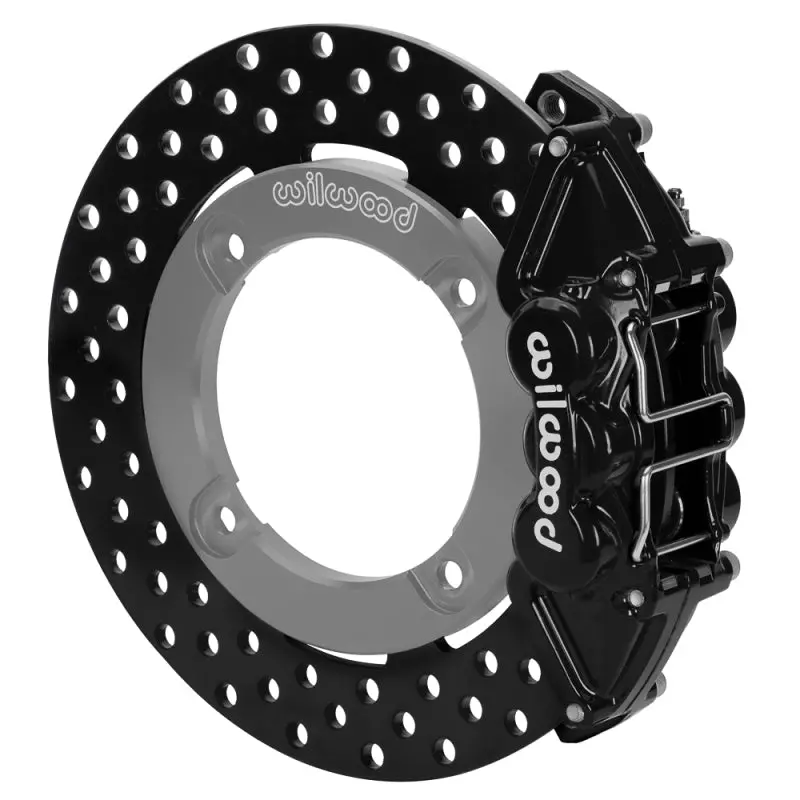 Wilwood 4-Piston Rear Brake Kit For 2019–2022 Honda Talon 1000 – 11.25" Drilled Rotors, Black Calipers 1
