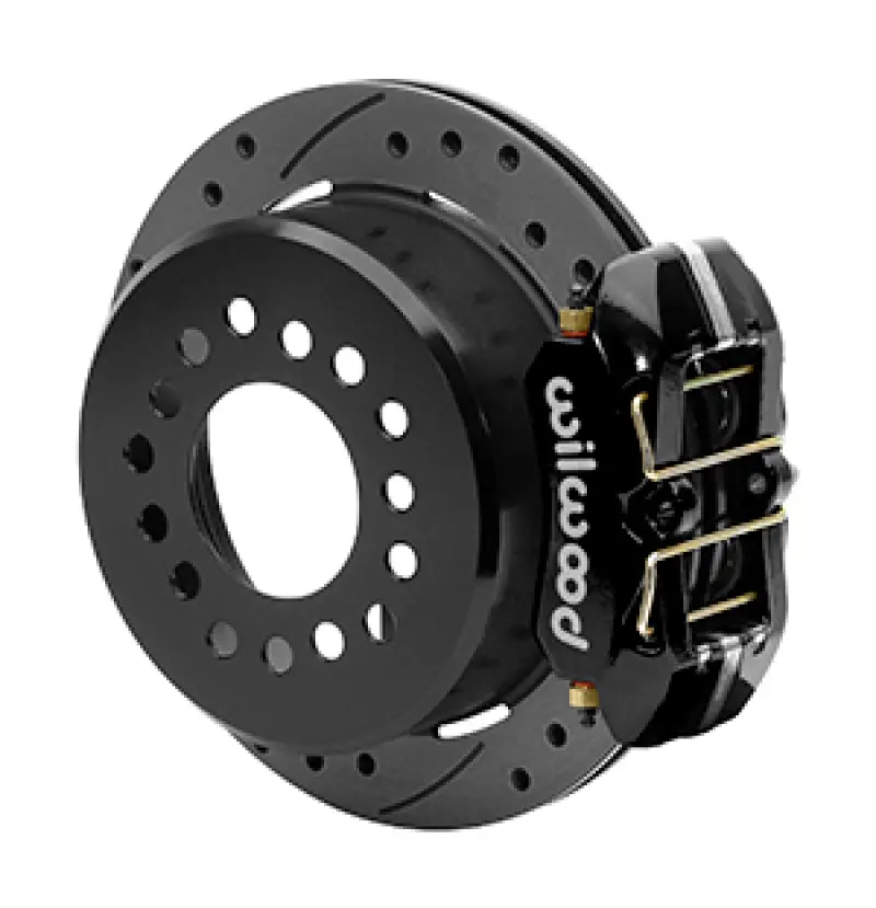 Wilwood Forged Dynapro Low-Profile Rear Parking Brake Kit For Small Ford Applications – 11" Drilled & Slotted 1